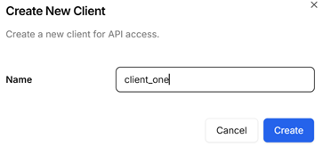 Credentials Create